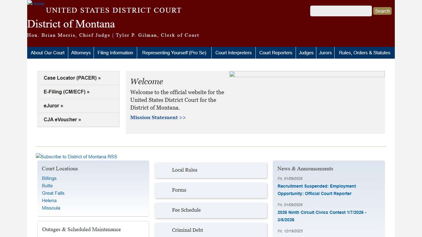 District of Montana | United States District Court